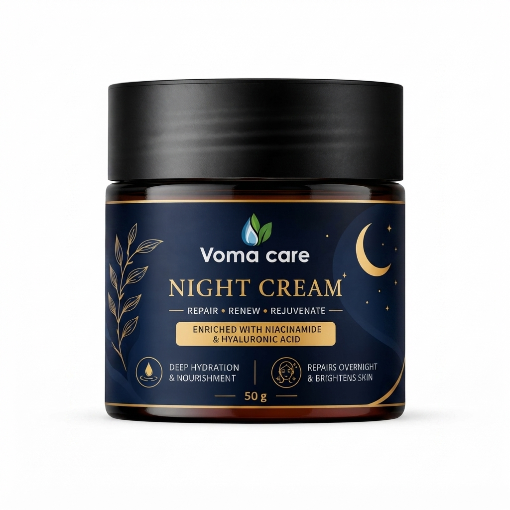 Daily Night Cream with Niacinamide & Hyaluronic Acid | Deep Hydration & Brightening