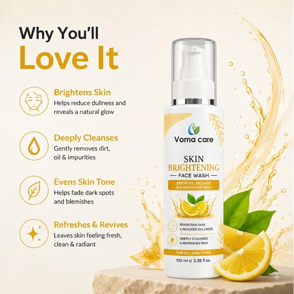 Skin Brightening Face Wash | Daily Facial Cleanser (100ml)