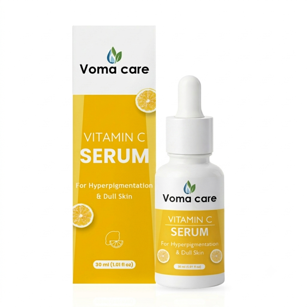 Vitamin C Face Serum with Lemon & Orange Extract | Sodium Hyaluronate for Deep Hydration | Fades Dark Spots, Hyperpigmentation & Dullness | Glow Boosting Anti-Aging Serum | For All Skin Types | 30ml